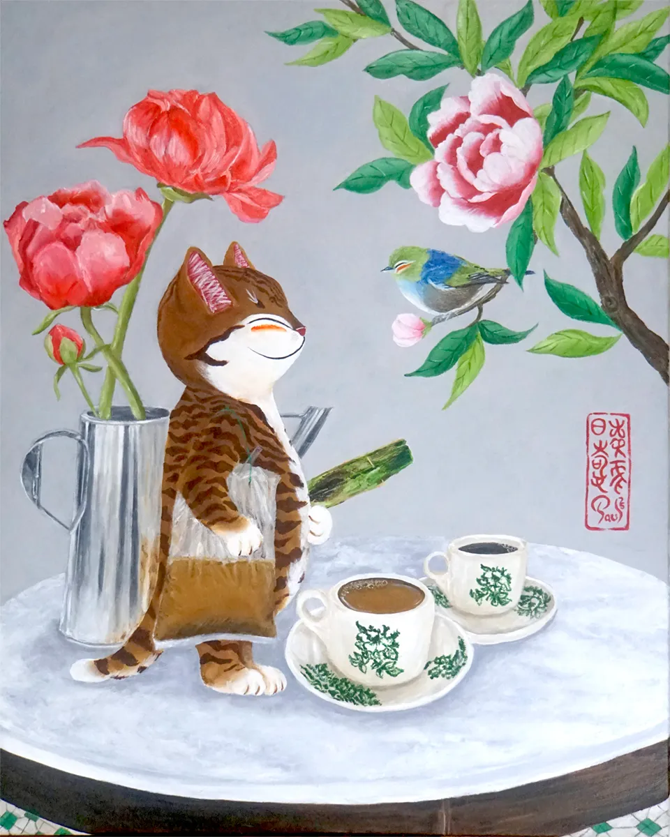 Singapore cat art, 2025